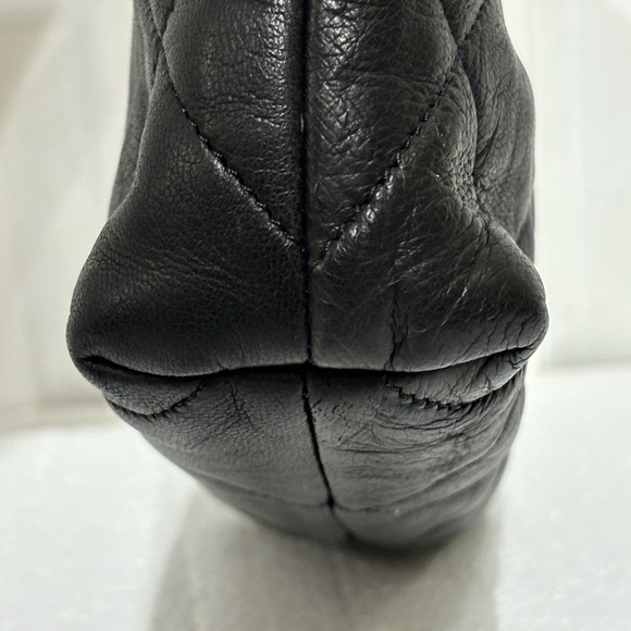 Lanvin Quilted  Black Leather pouch - Picture 8 of 12